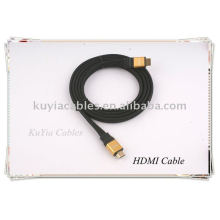 Ouro flat HDMI para hdmi cabo para 1080p PS3 HDTV